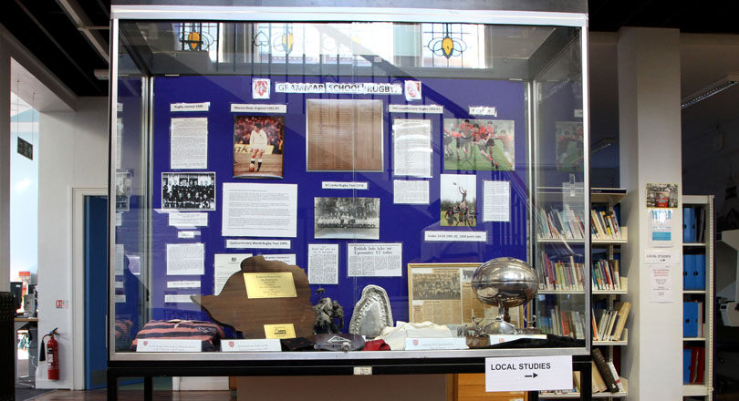 Rugby in Loughborough – Grammar School display 